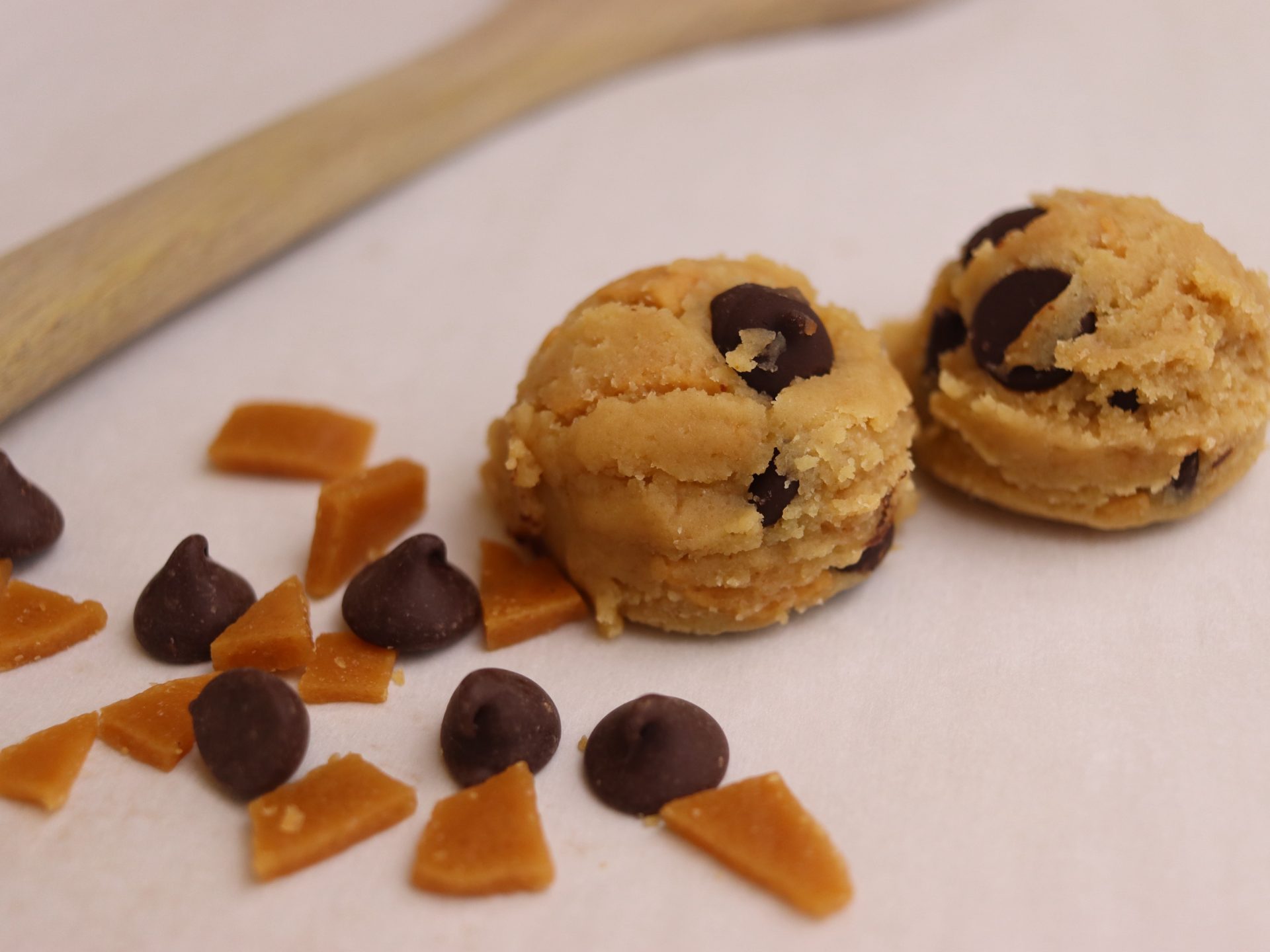 Toffee + Dark Chocolate Chip Cookie Dough